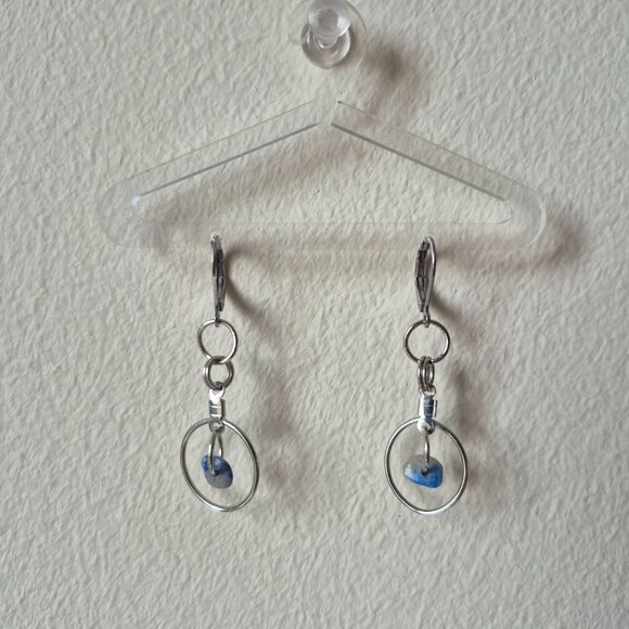 Dainty Crystal Accent Earrings - Picture 1 of 12